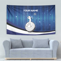Custom Galaxy Golf Tapestry with Golfer Silhouette, Golf Ball Design - Wonder Print Shop