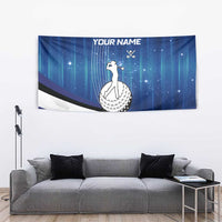Custom Galaxy Golf Tapestry with Golfer Silhouette, Golf Ball Design - Wonder Print Shop