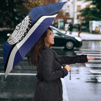 Custom Galaxy Golf Umbrella with Golfer Silhouette, Golf Ball Design - Wonder Print Shop