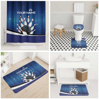Custom Galaxy Bowling Bathroom Set with Striking Pins and Ball Design - Wonder Print Shop