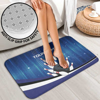 Custom Galaxy Bowling Bathroom Set with Striking Pins and Ball Design - Wonder Print Shop
