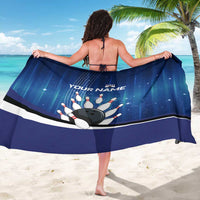 Custom Galaxy Bowling Sarong with Striking Pins and Ball Design - Wonder Print Shop