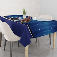 Custom Galaxy Bowling Tablecloth with Striking Pins and Ball Design - Wonder Print Shop