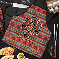 Thunderbird Totem Apron Native American Geometric Tribal - Pacific Northwest Indigenous Art - Wonder Print Shop