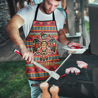 Thunderbird Totem Apron Native American Geometric Tribal - Pacific Northwest Indigenous Art - Wonder Print Shop