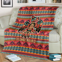 Thunderbird Totem Blanket Native American Geometric Tribal - Pacific Northwest Indigenous Art - Wonder Print Shop