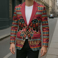 Thunderbird Totem Blazer Native American Geometric Tribal - Pacific Northwest Indigenous Art - Wonder Print Shop