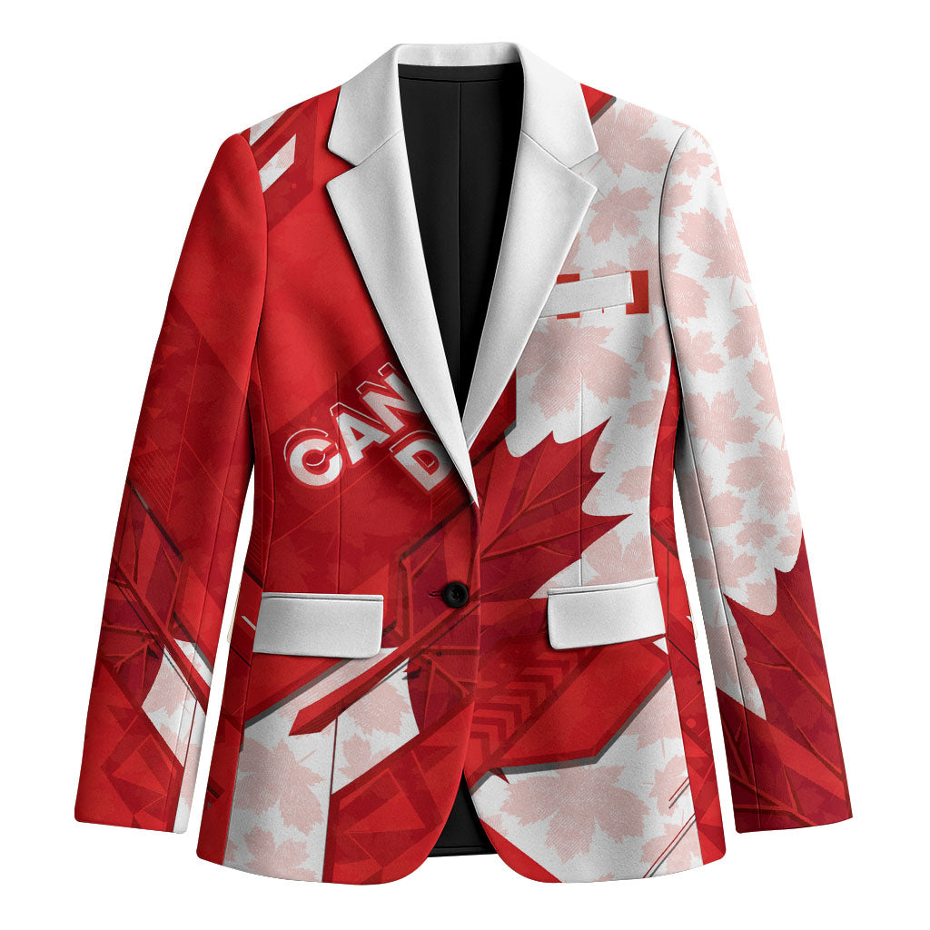 Canada Day Patriotic Maple Leaf Blazer Geometric Rocky Mountain Art Heritage 1867 Graphic