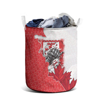 Canada Day Laundry Basket Patriotic Maple Leaf - Robotic Fist
