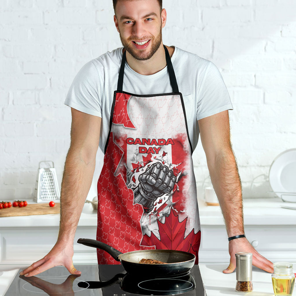 Canada Day Apron Patriotic Maple Leaf - Robotic Fist