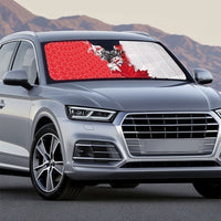 Canada Day Auto Sun Shade Patriotic Maple Leaf - Robotic Fist