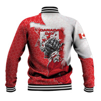 Canada Day Baseball Jacket Patriotic Maple Leaf - Robotic Fist