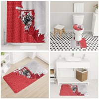 Canada Day Bathroom Set Patriotic Maple Leaf - Robotic Fist
