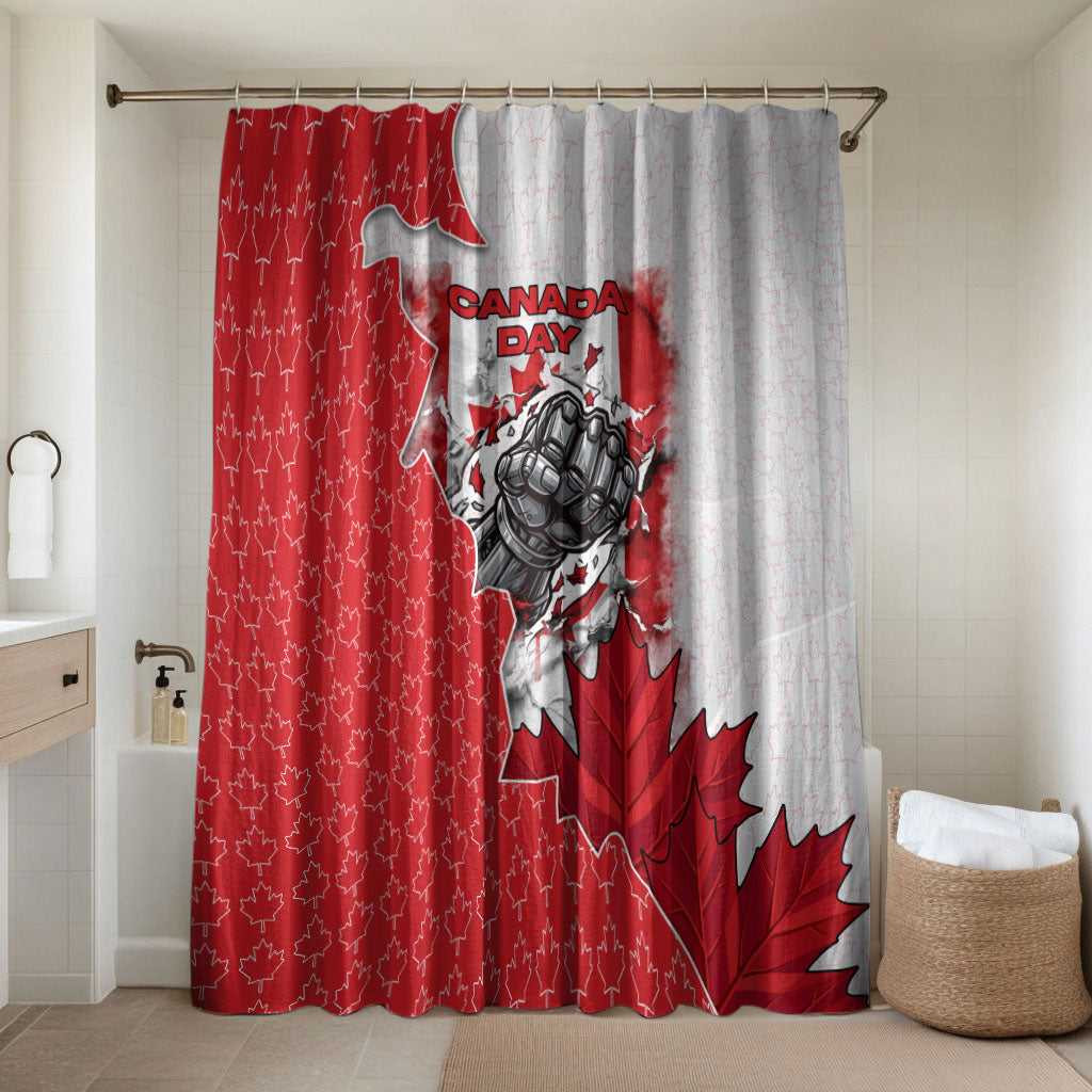 Canada Day Bathroom Set Patriotic Maple Leaf - Robotic Fist