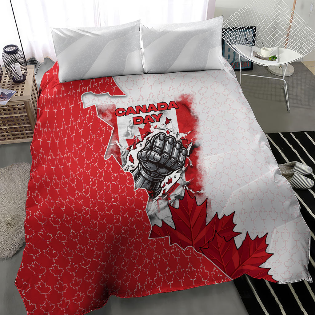 Canada Day Bedding Set Patriotic Maple Leaf - Robotic Fist