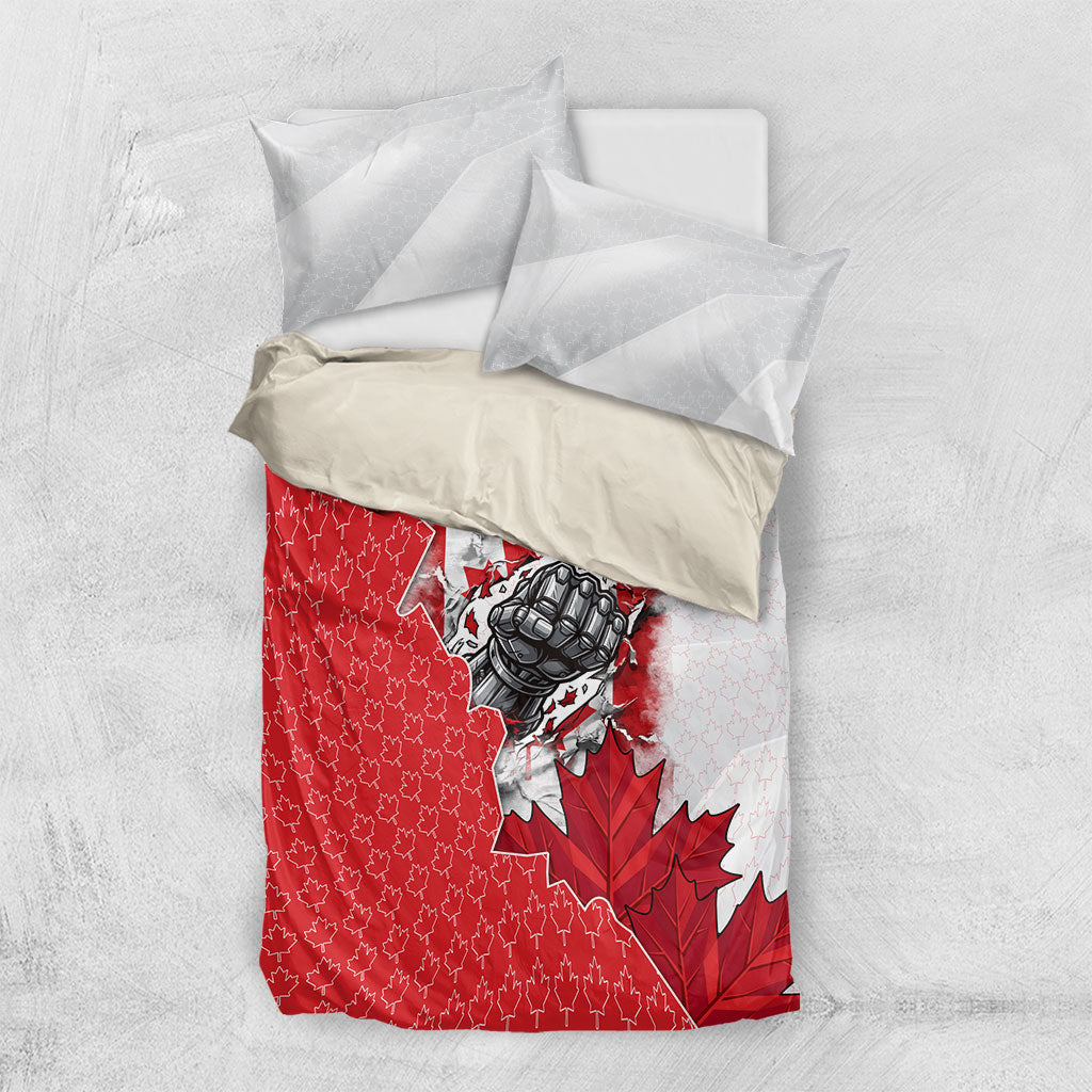 Canada Day Bedding Set Patriotic Maple Leaf - Robotic Fist