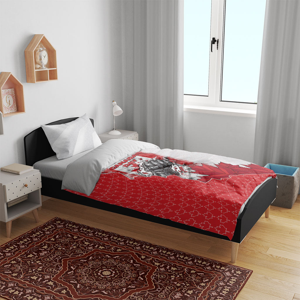 Canada Day Bedding Set Patriotic Maple Leaf - Robotic Fist