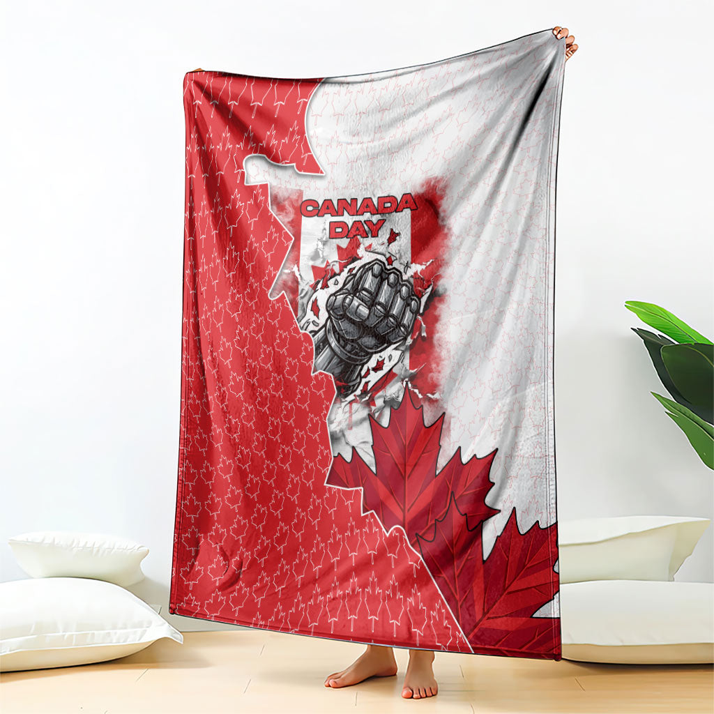Canada Day Blanket Patriotic Maple Leaf - Robotic Fist