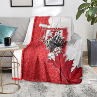 Canada Day Blanket Patriotic Maple Leaf - Robotic Fist