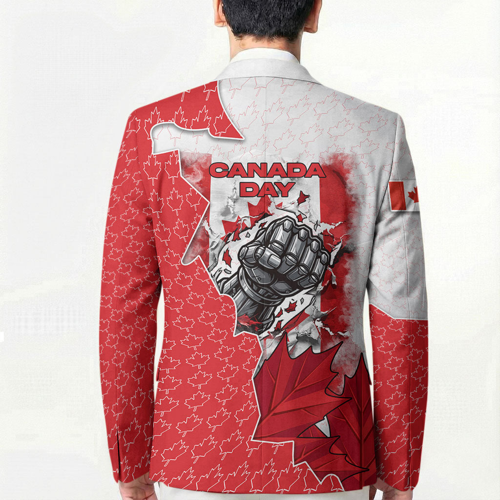 Canada Day Blazer Patriotic Maple Leaf - Robotic Fist