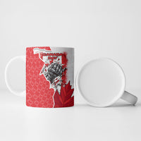 Canada Day Ceramic Mug Patriotic Maple Leaf - Robotic Fist