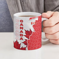 Canada Day Ceramic Mug Patriotic Maple Leaf - Robotic Fist