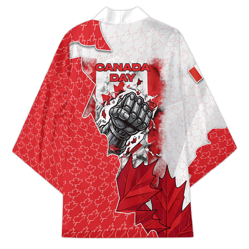 Canada Day Kimono Patriotic Maple Leaf - Robotic Fist