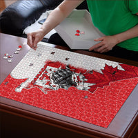 Canada Day Puzzle Patriotic Maple Leaf - Robotic Fist