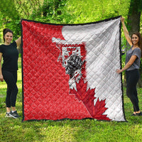 Canada Day Quilt Patriotic Maple Leaf - Robotic Fist