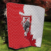 Canada Day Quilt Patriotic Maple Leaf - Robotic Fist