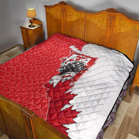 Canada Day Quilt Patriotic Maple Leaf - Robotic Fist