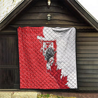 Canada Day Quilt Patriotic Maple Leaf - Robotic Fist