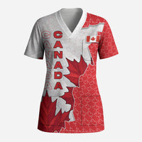 Canada Day Scrub Top Patriotic Maple Leaf - Robotic Fist
