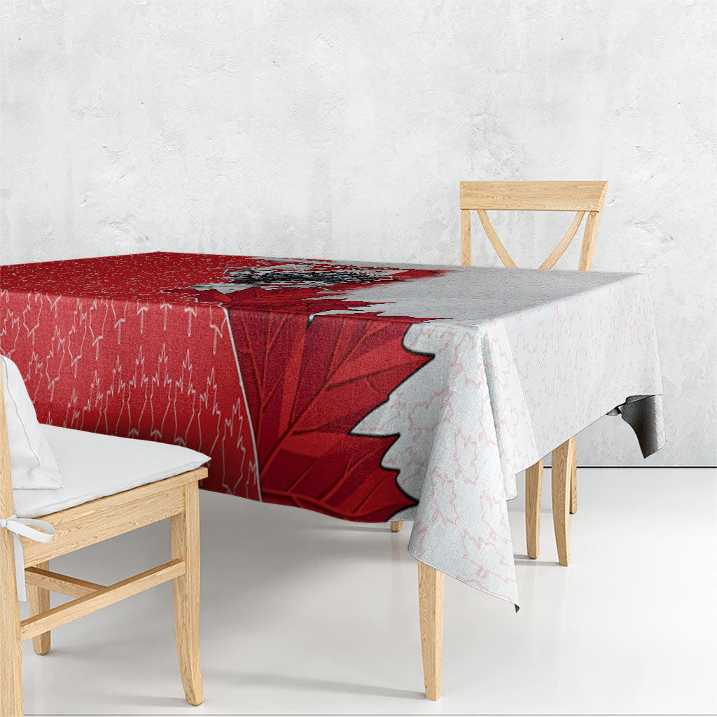 Canada Day Tablecloth Patriotic Maple Leaf - Robotic Fist