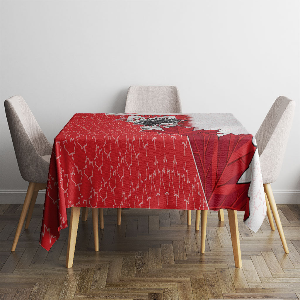 Canada Day Tablecloth Patriotic Maple Leaf - Robotic Fist