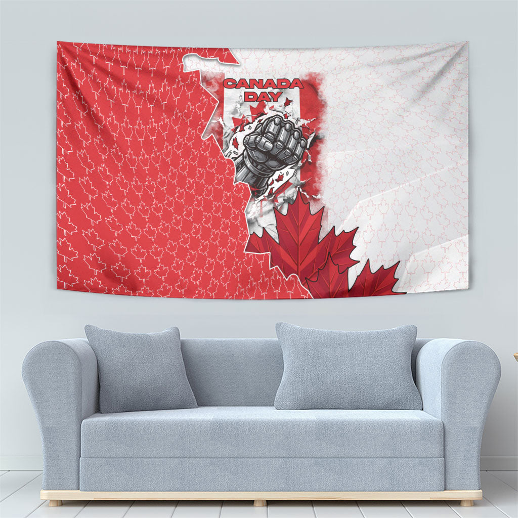 Canada Day Tapestry Patriotic Maple Leaf - Robotic Fist