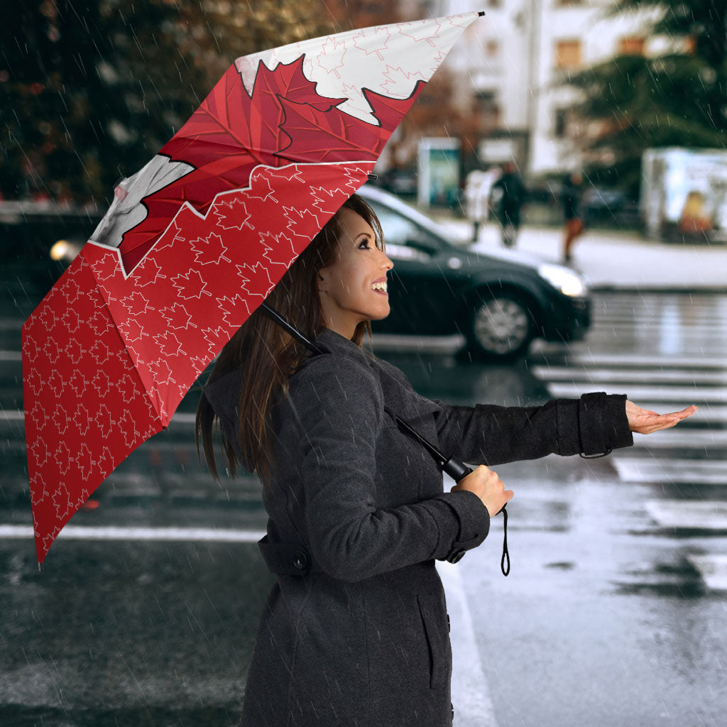 Canada Day Umbrella Patriotic Maple Leaf - Robotic Fist