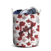 Canada Day Laundry Basket Constitutional Autonomy 1982 Vintage - Broken Chains Freedom