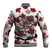 Canada Day Baseball Jacket Constitutional Autonomy 1982 Vintage - Broken Chains Freedom