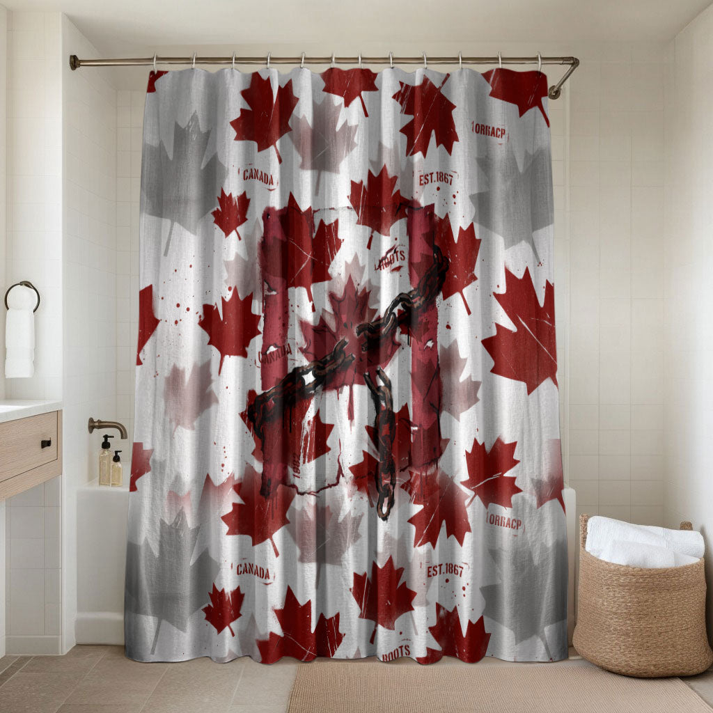 Canada Day Bathroom Set Constitutional Autonomy 1982 Vintage - Broken Chains Freedom