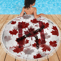 Canada Day Beach Blanket Constitutional Autonomy 1982 Vintage - Broken Chains Freedom