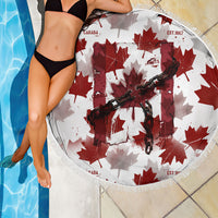 Canada Day Beach Blanket Constitutional Autonomy 1982 Vintage - Broken Chains Freedom