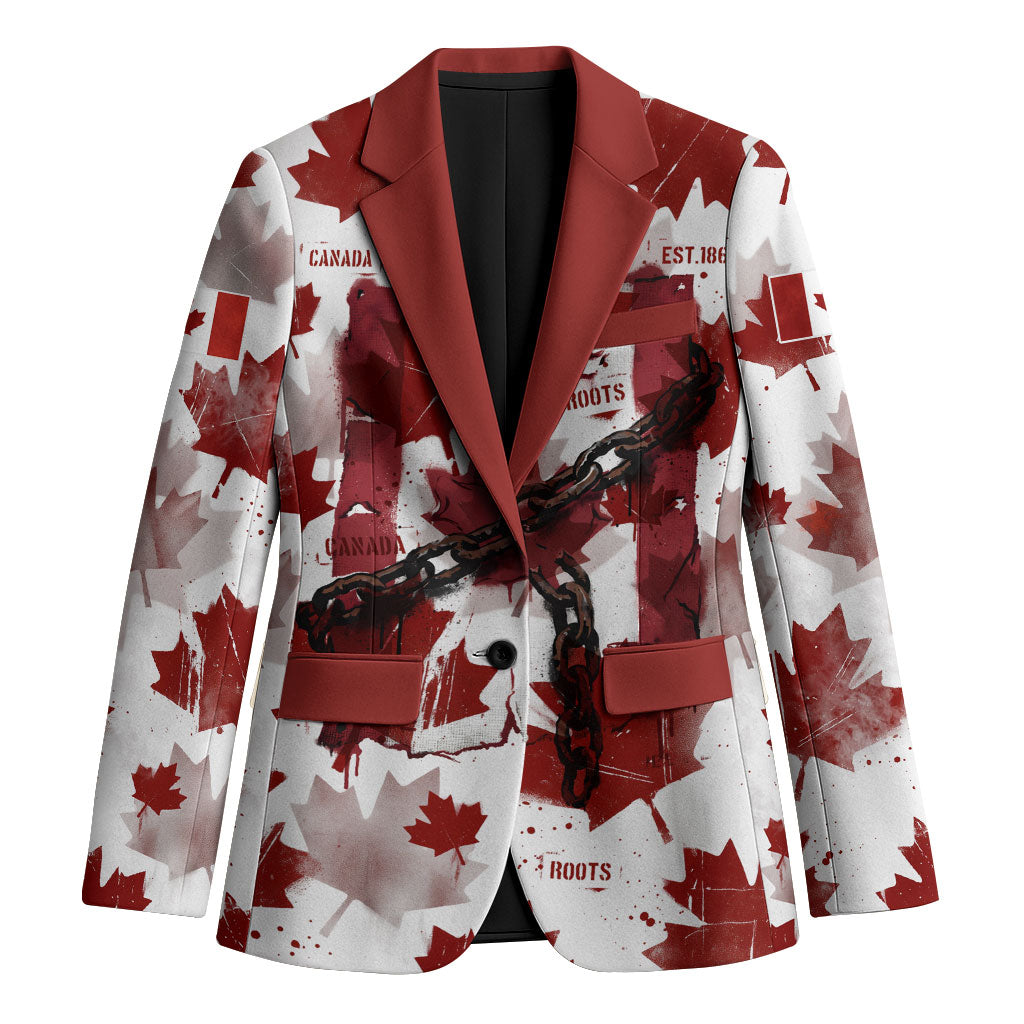 Canada Day Blazer Constitutional Autonomy 1982 Vintage - Broken Chains Freedom