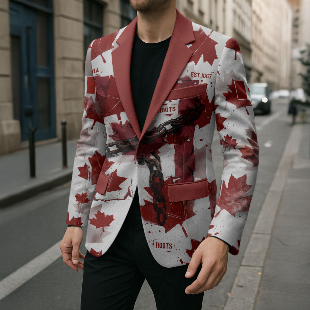 Canada Day Blazer Constitutional Autonomy 1982 Vintage - Broken Chains Freedom