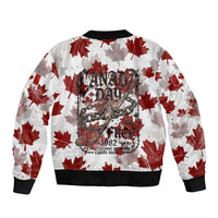 Canada Day Bomber Jacket Constitutional Autonomy 1982 Vintage - Broken Chains Freedom