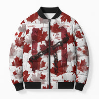 Canada Day Bomber Puffer Jacket Constitutional Autonomy 1982 Vintage - Broken Chains Freedom