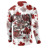 Canada Day Button Sweatshirt Constitutional Autonomy 1982 Vintage - Broken Chains Freedom