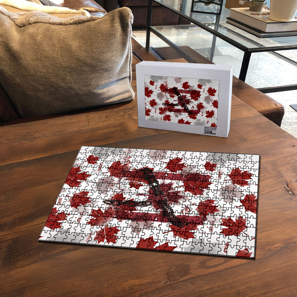 Canada Day Puzzle Constitutional Autonomy 1982 Vintage - Broken Chains Freedom
