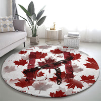 Canada Day Round Carpet Constitutional Autonomy 1982 Vintage - Broken Chains Freedom