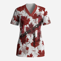 Canada Day Scrub Top Constitutional Autonomy 1982 Vintage - Broken Chains Freedom